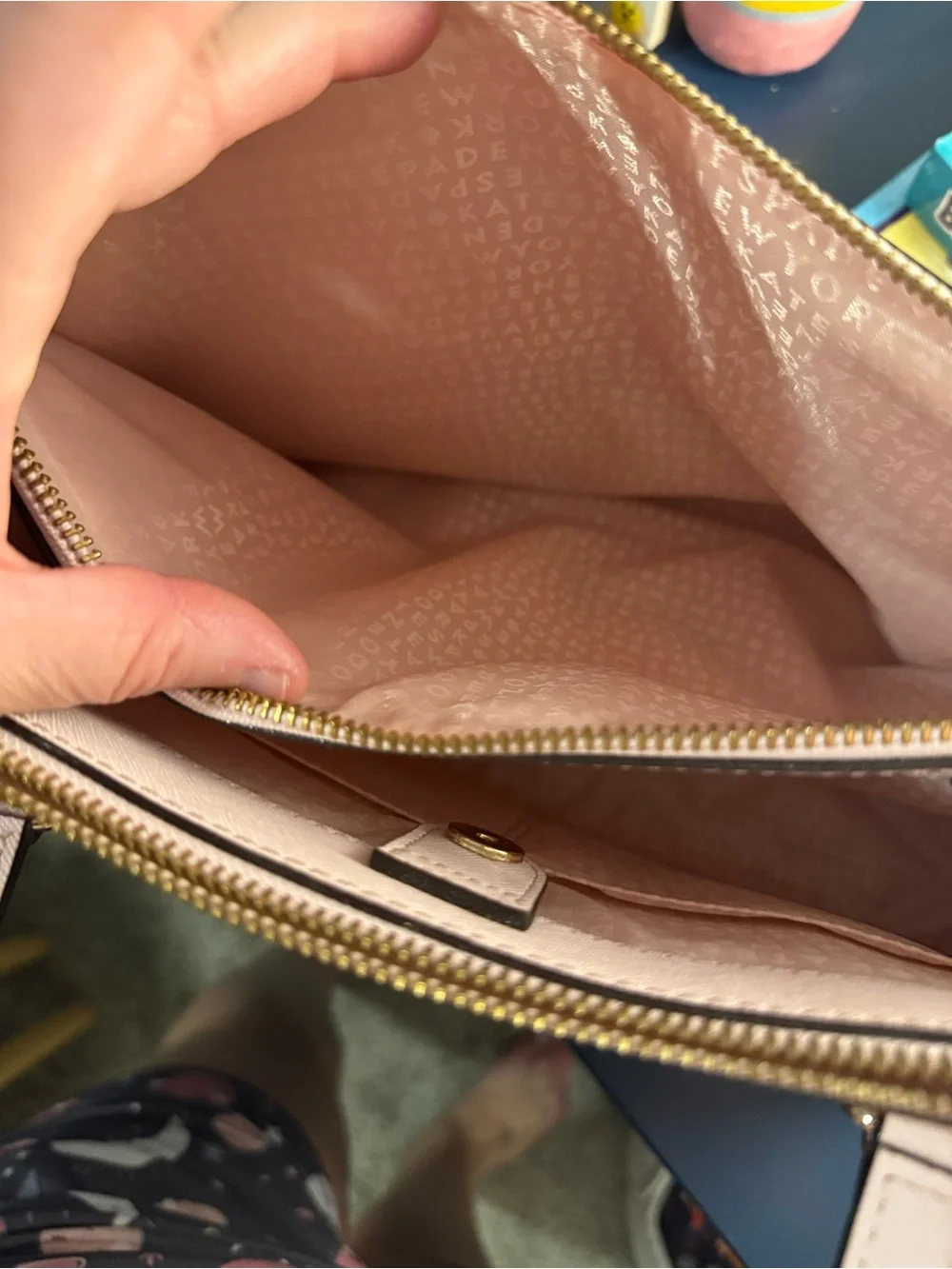 kate spade blush pink Leather Handbag